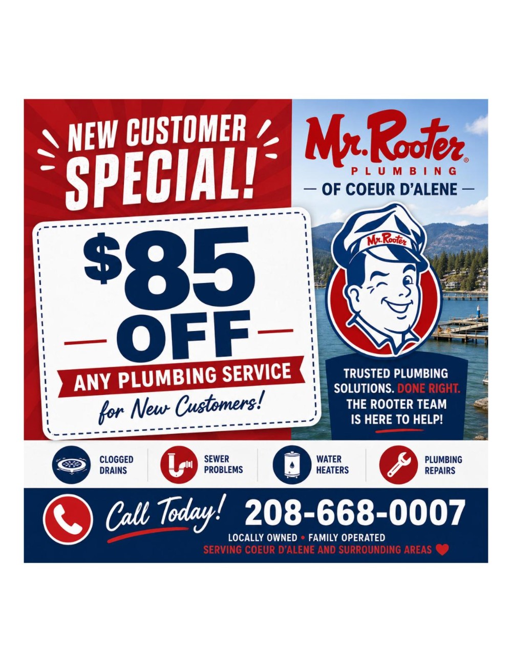 $85 Off For New Customers First Service