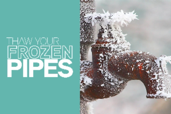 Thaw frozen pipes.