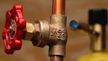 A water shut-off valve.