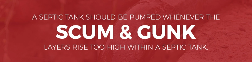 scum and gunk in a septic tank scum and gunk in a septic tank