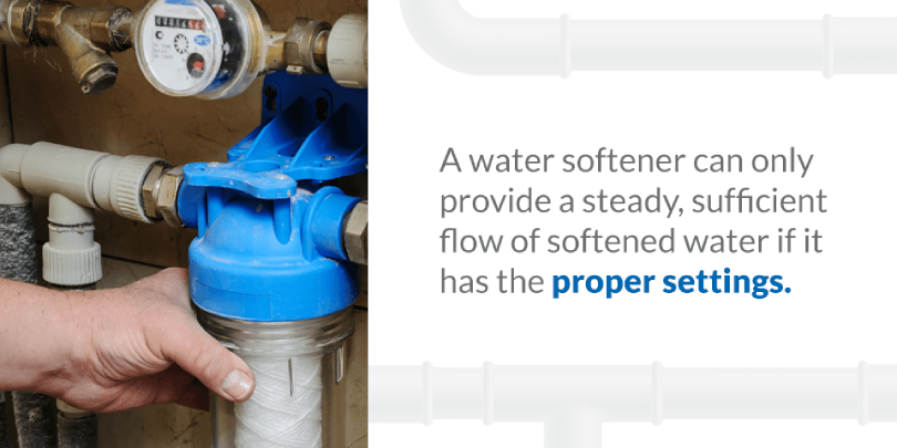 water softener settings water softener settings