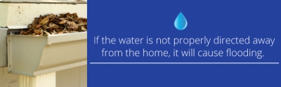water directed away from home water directed away from home
