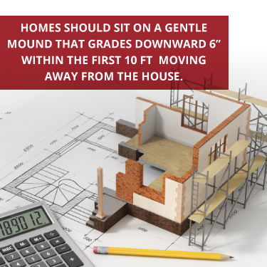 houses should sit on a gentle mound houses should sit on a gentle mound