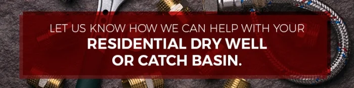 residential dry well or catch basin residential dry well or catch basin