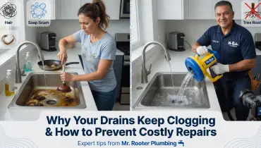 Why Your Drains Keep Clogging graphic.