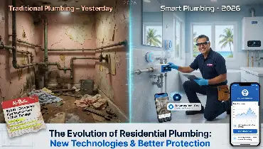 Evolution of plumbing graphic.